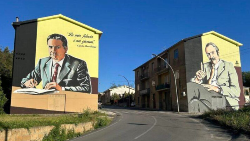 Inaugurato a Piazza Armerina un murale dedicato a Rocco Chinnici