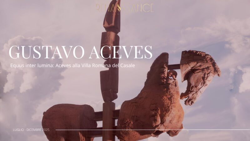 Piazza Armerina – “Equus inter lumina”: i cavalli monumentali di Aceves alla Villa Romana