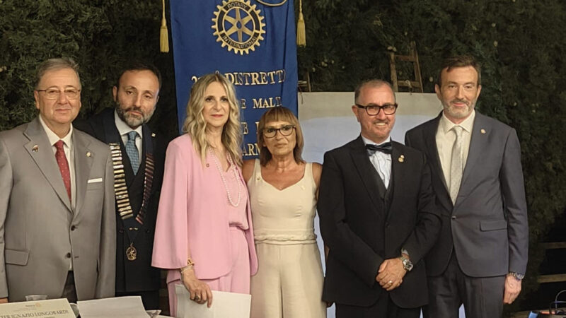 Passaggio della Campana al Rotary Club Piazza Armerina: Fabio Melilli nuovo presidente