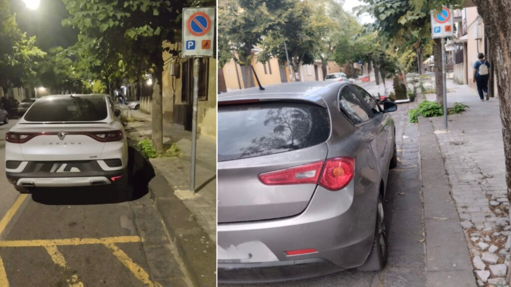 foto automobilisti stalli riservati