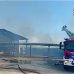 Devastante incendio in un'azienda avicola a Piazza Armerina