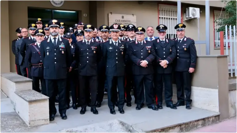 Il Generale Del Monaco in visita alla Compagnia dei Carabinieri di Piazza Armerina e alla stazione di Aidone