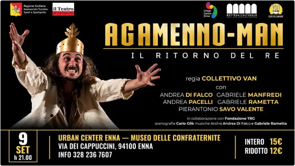 Torna a Enna lo spettacolo Agamenno-Man, sulle derive del potere