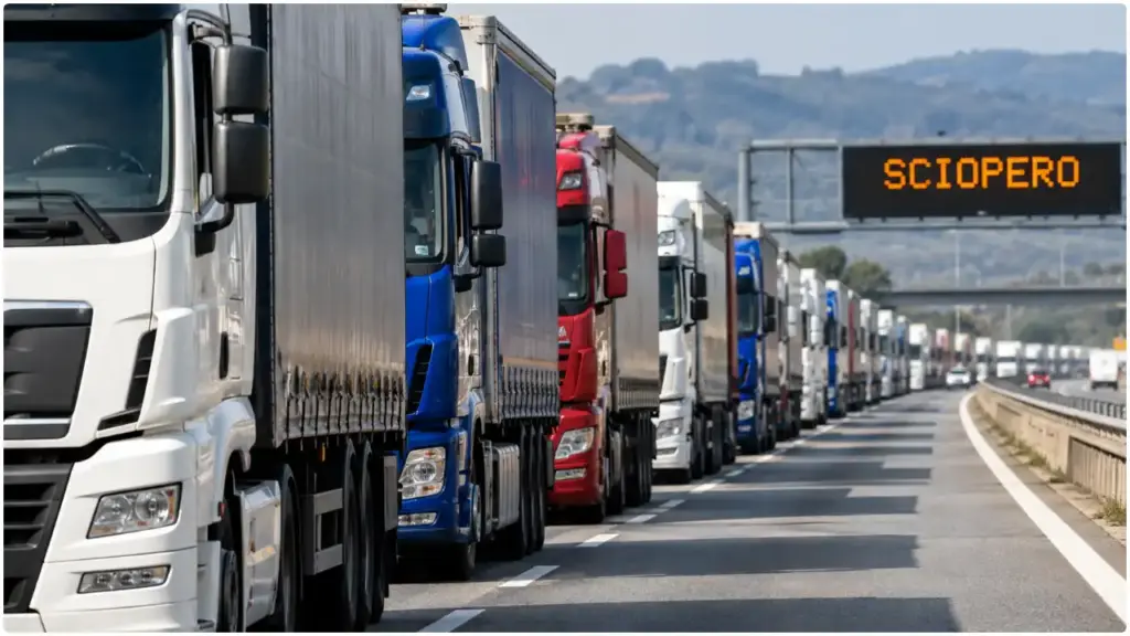 Sicilia, autotrasporto fermo dal 16 al 22 ottobre: protesta contro il caro gasolio e i costi marittimi